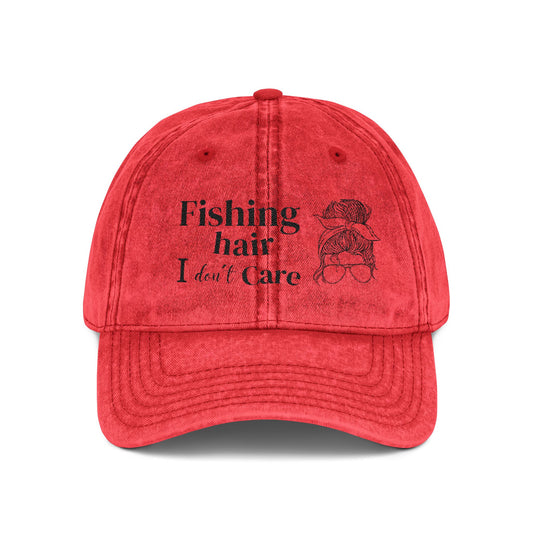 Vintage Embroidered Fishing Cap