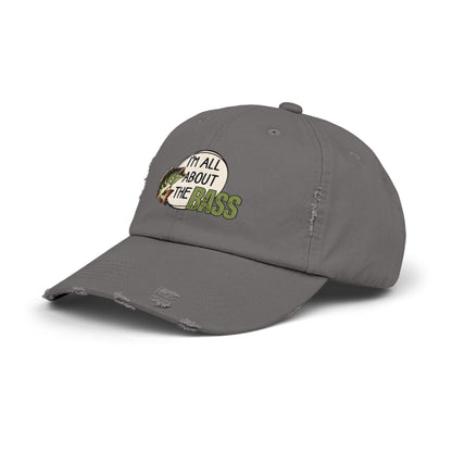 Distressed Fishing Cap, Green Im all about the bass