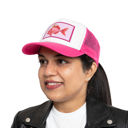 Fishing Cap Pink Fish