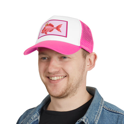 Fishing Cap Pink Fish