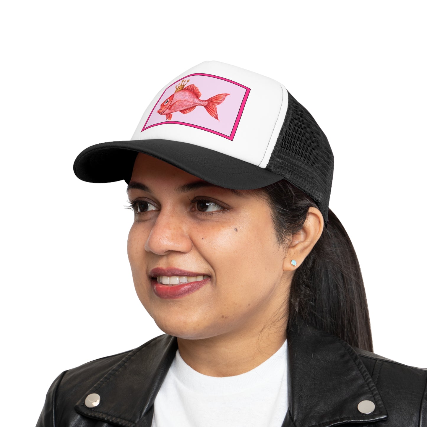 Fishing Cap Pink Fish