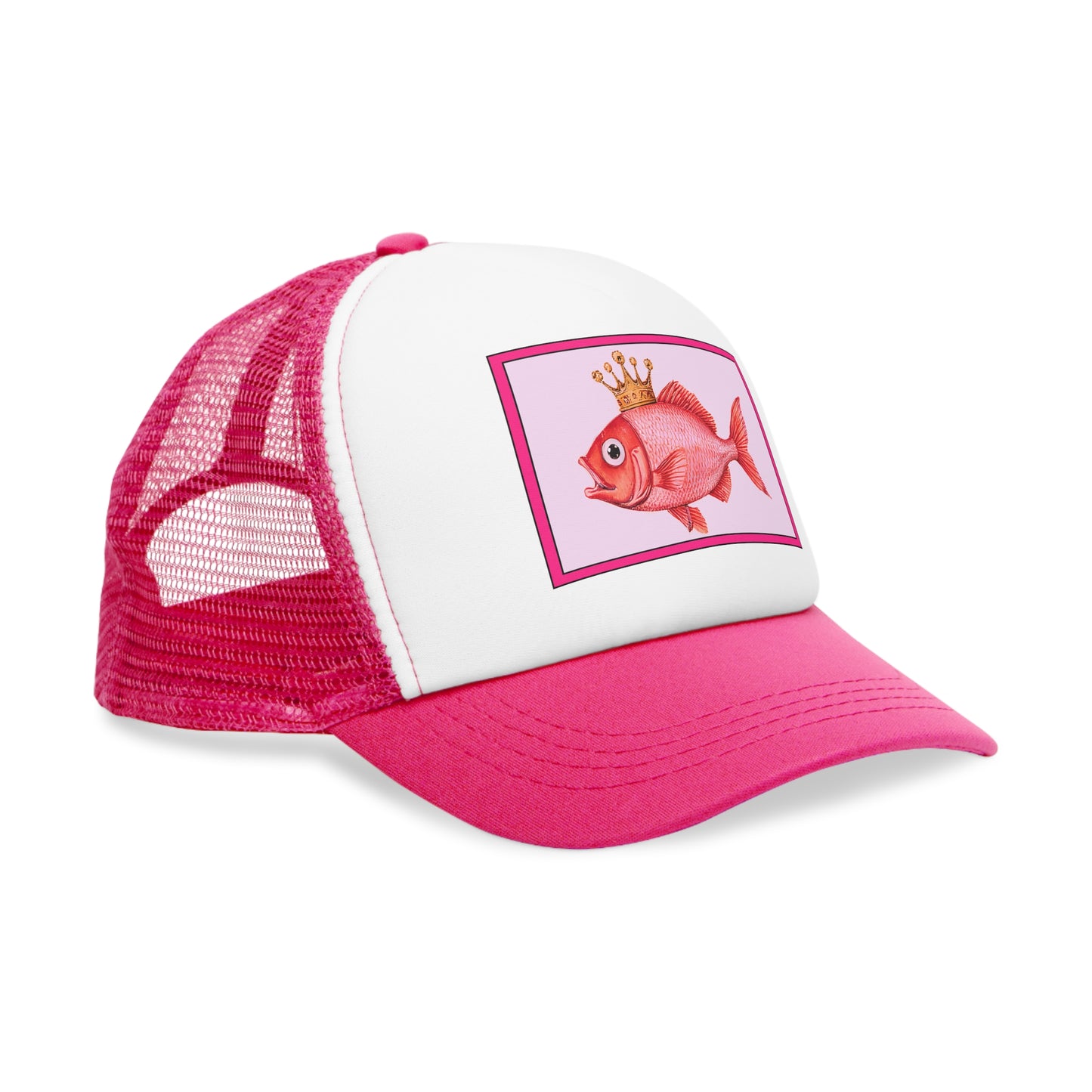 Fishing Cap Pink Fish