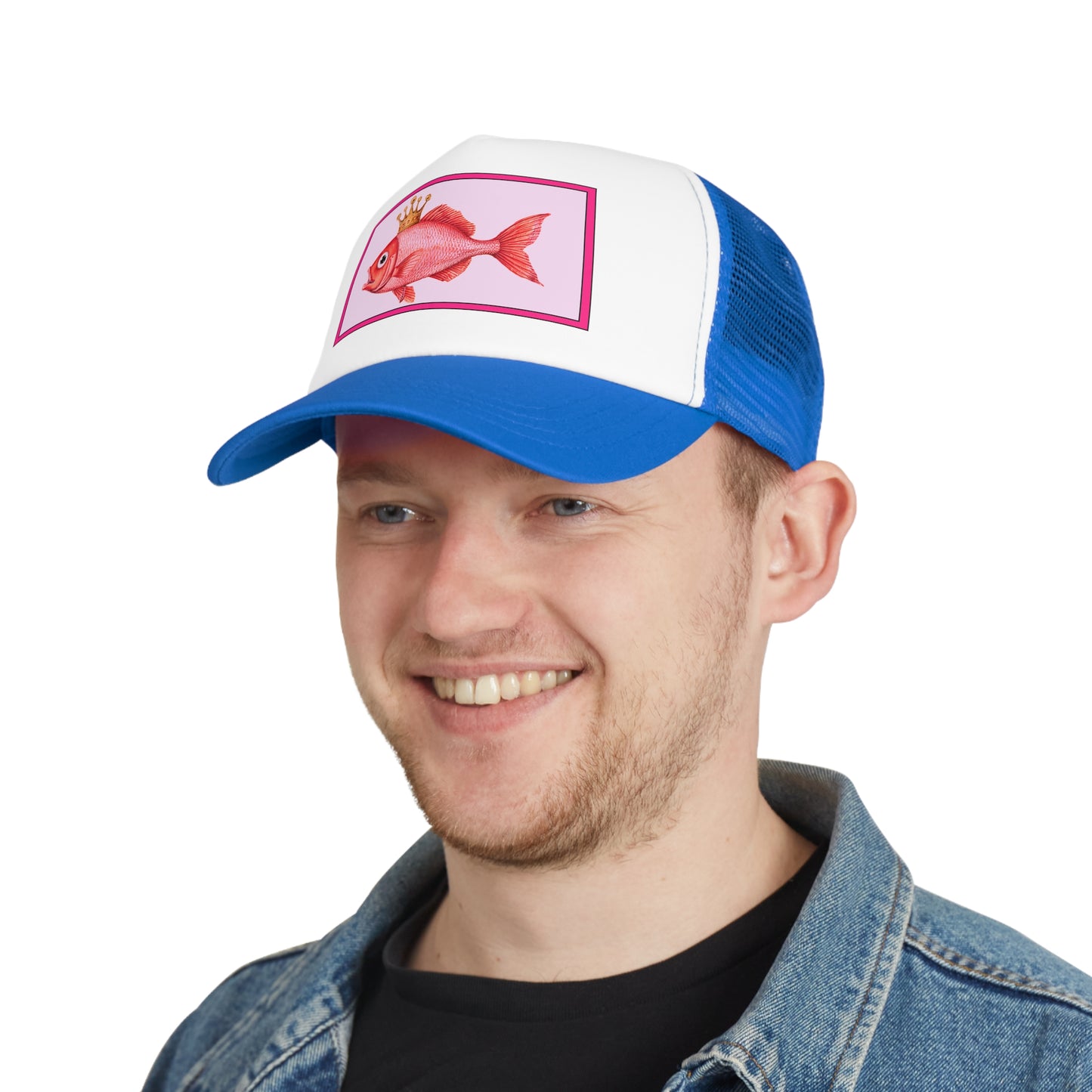 Fishing Cap Pink Fish