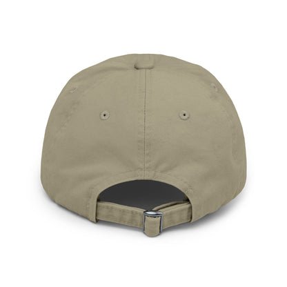 Distressed cap, orange all about the bass