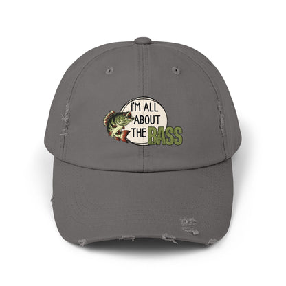 Distressed Fishing Cap, Green Im all about the bass