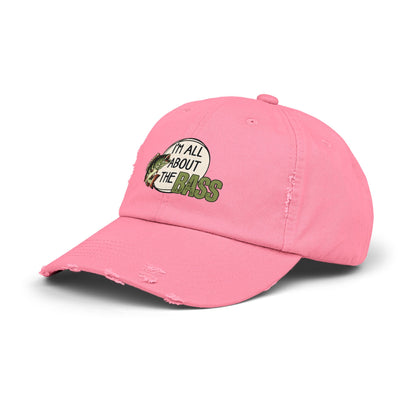 Distressed Fishing Cap, Green Im all about the bass