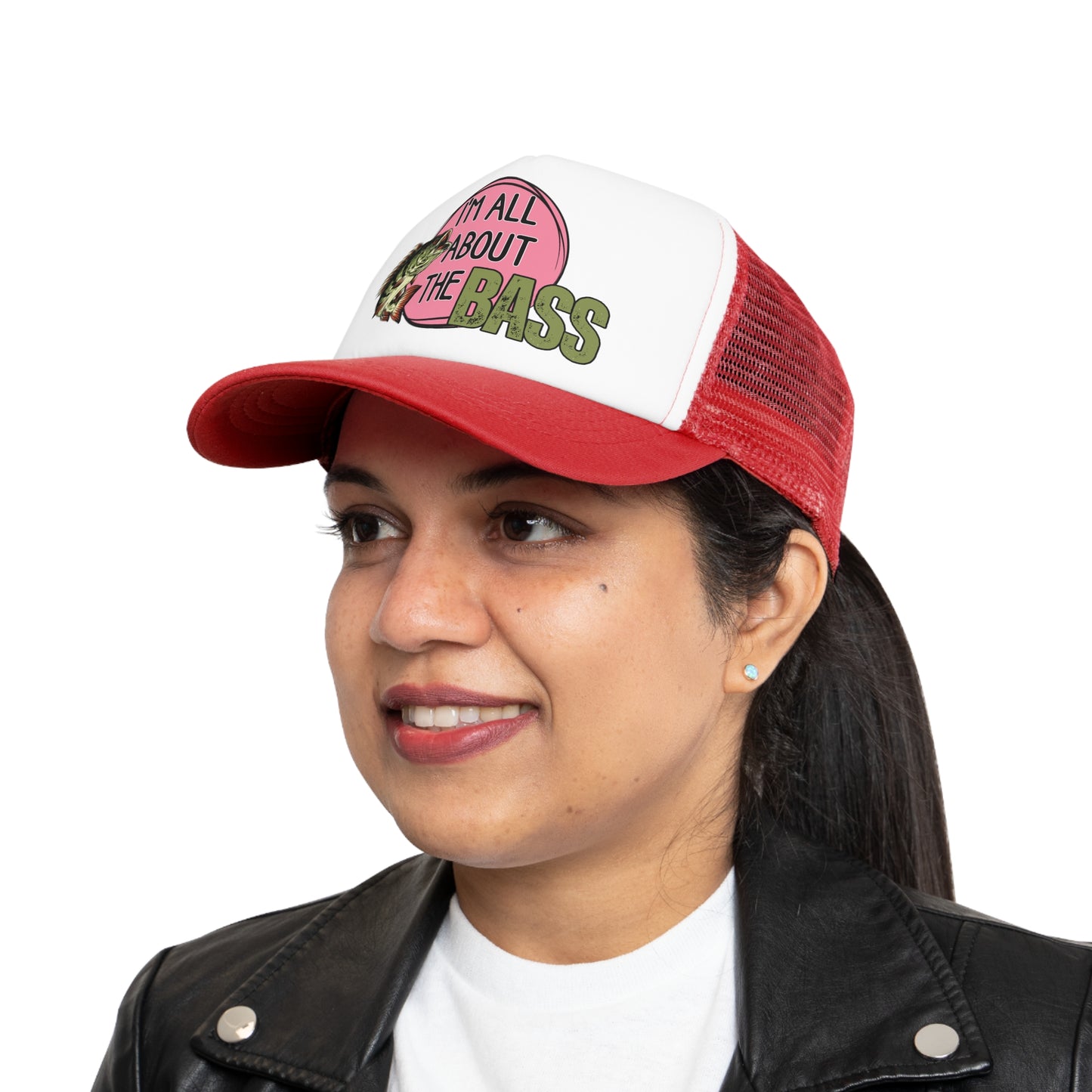 Comfy cap Im all about the bass pink