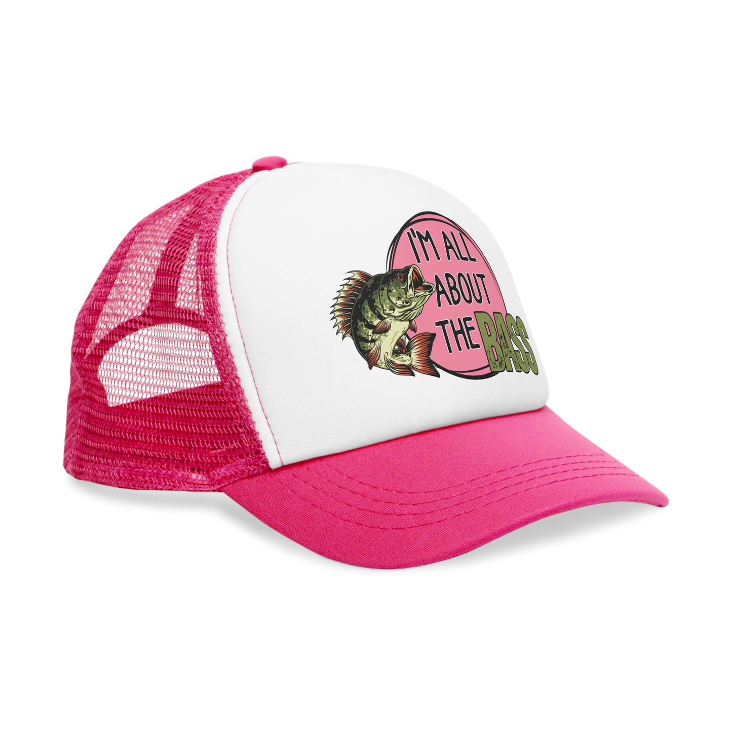 Comfy cap Im all about the bass pink