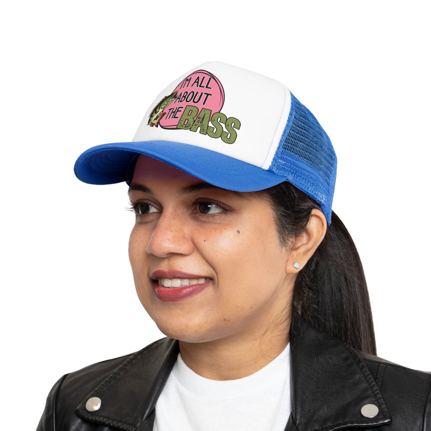 Comfy cap Im all about the bass pink