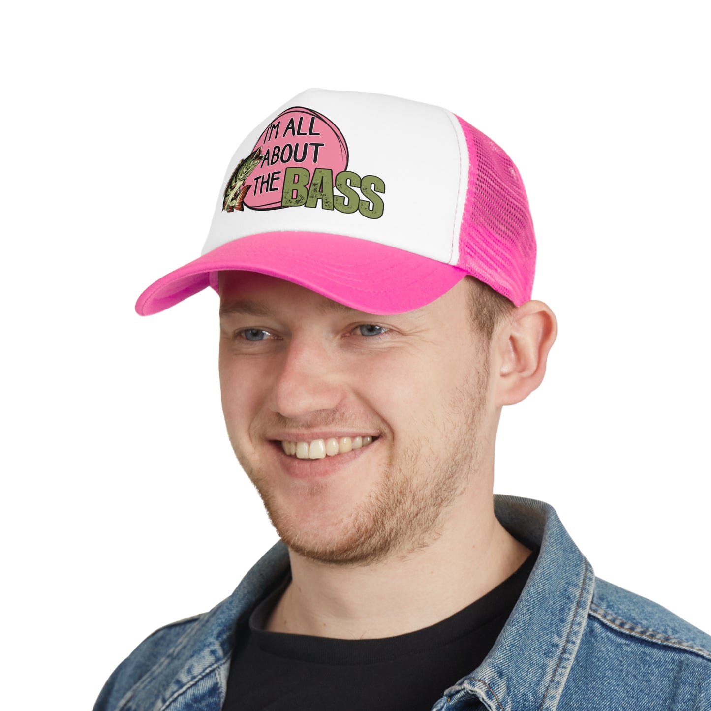 Comfy cap Im all about the bass pink