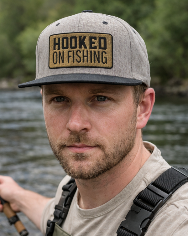 Snapback Cap Hooked on Fishing