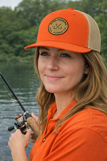 Gone Fishing Trucker Cap