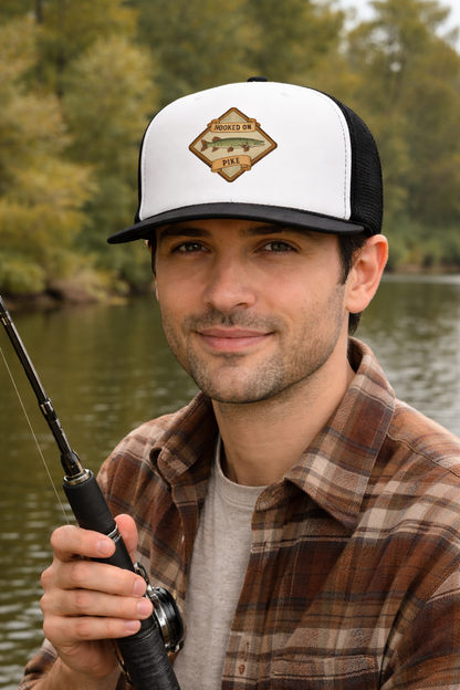 Foam trucker Cap Hooked on Pike