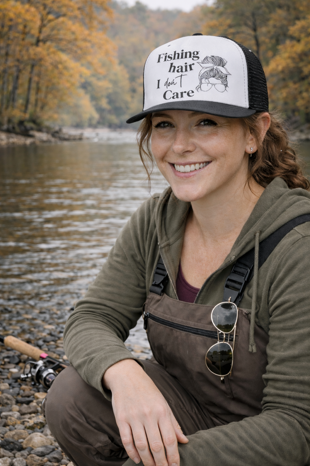 Foam Trucker Cap Fishing hair