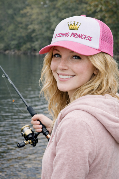 Foam Trucker Cap Fishing Princess