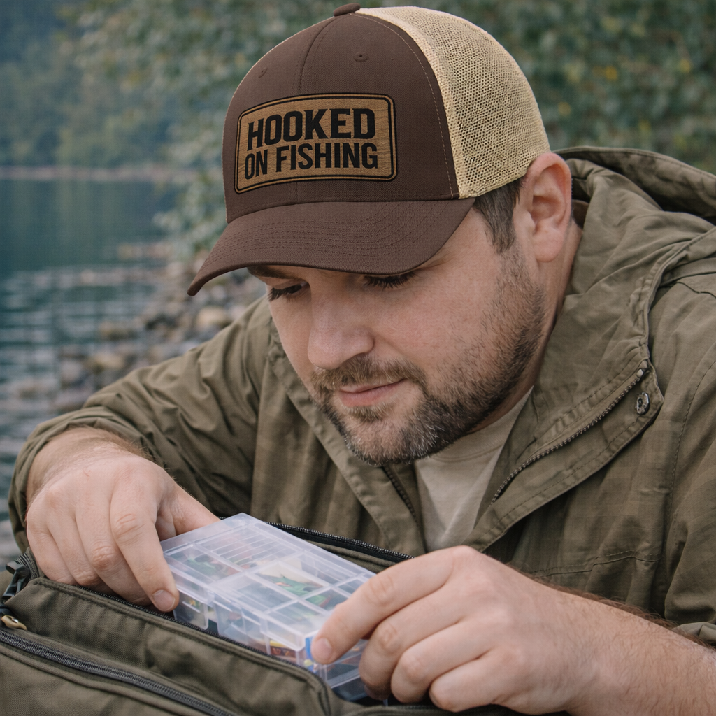 Hooked on fishing Trucker Cap